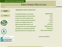 Tablet Screenshot of firststreetrecyclinginc.com